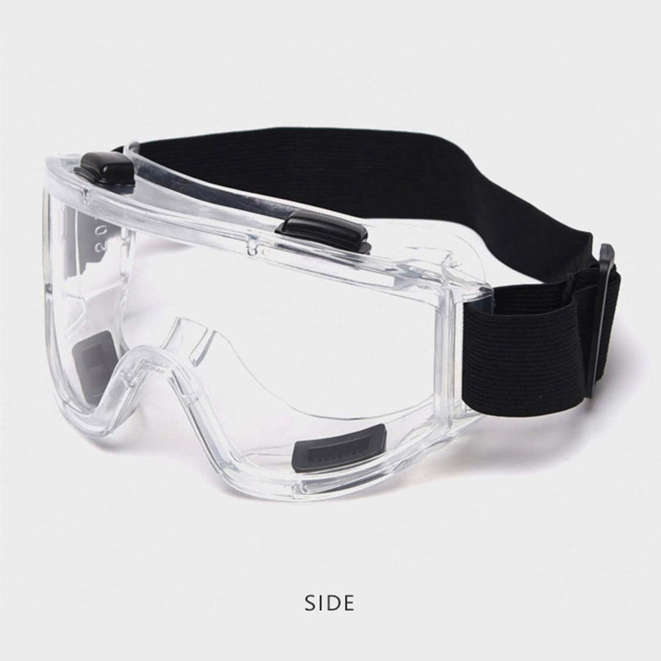 2X Clear Protective Eye Glasses Safety Windproof Lab Goggles Eyewear