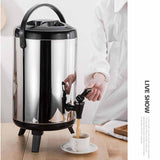 SOGA 4X 14L Portable Insulated Cold/Heat Coffee Tea Beer Barrel Brew Pot With Dispenser