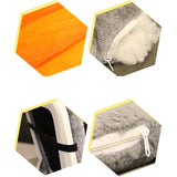 SOGA 2X Grey One Piece Siamese Cushion Office Sedentary Butt Mat Back Waist Chair Support Home Decor With Buffalo Ears