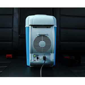 SOGA 7.5L Car Small Refrigerator Cooler Box 12V Mini Fridge Cooler Warmer Blue Color