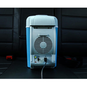 SOGA 2X 7.5L Car Small Refrigerator Cooler Box 12V Mini Fridge Cooler Warmer Blue Color