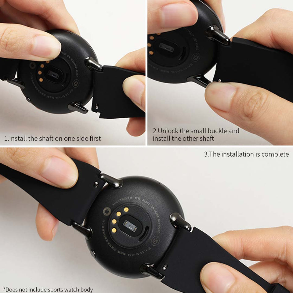 SOGA Smart Sport Watch Model B57C Compatible Wristband Replacement Bracelet Strap Black