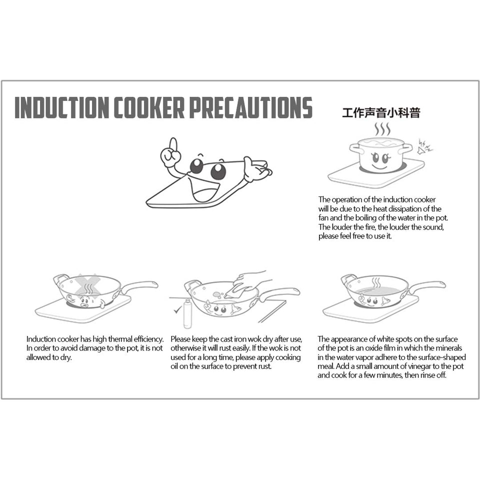 SOGA Electric Smart Induction Cooktop and 30cm Cast Iron Frying Pan Skillet Sizzle Platter