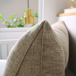 SOGA 150cm Beige Triangular Wedge Bed Pillow Headboard Backrest Bedside Tatami Cushion Home Decor