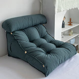 SOGA 2X 60cm Grey Triangular Wedge Lumbar Pillow Headboard Backrest Sofa Bed Cushion Home Decor