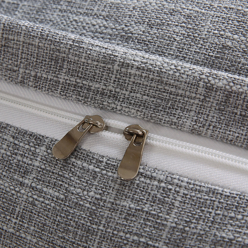 SOGA 150cm Silver Triangular Wedge Bed Pillow Headboard Backrest Bedside Tatami Cushion Home Decor