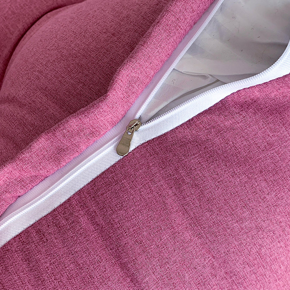 SOGA 60cm Magenta Triangular Wedge Lumbar Pillow Headboard Backrest Sofa Bed Cushion Home Decor