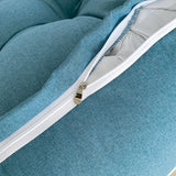 SOGA 4X 60cm Blue Triangular Wedge Lumbar Pillow Headboard Backrest Sofa Bed Cushion Home Decor