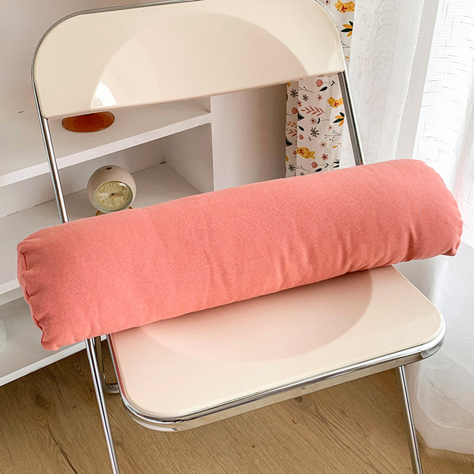 SOGA 45cm Peach Triangular Wedge Lumbar Pillow Headboard Backrest Sofa Bed Cushion Home Decor