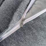 SOGA 4X 60cm Silver Triangular Wedge Lumbar Pillow Headboard Backrest Sofa Bed Cushion Home Decor