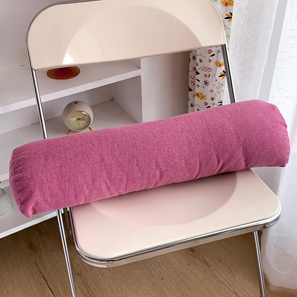 SOGA 60cm Magenta Triangular Wedge Lumbar Pillow Headboard Backrest Sofa Bed Cushion Home Decor