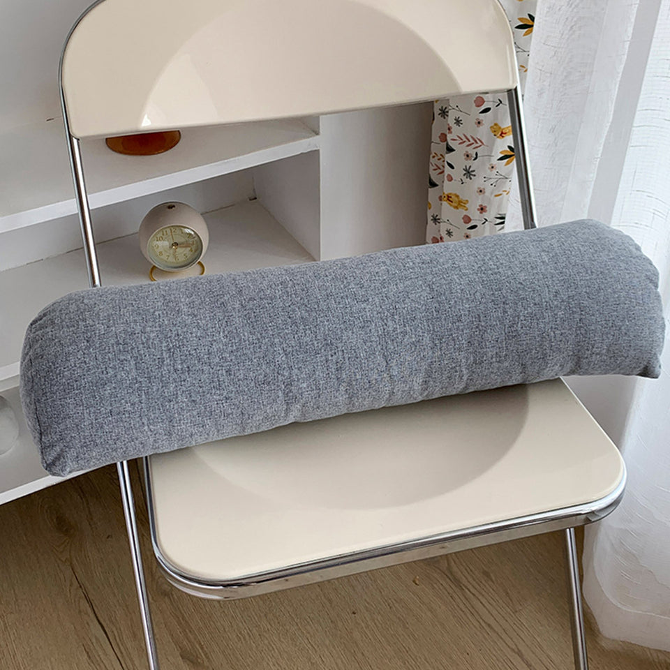 SOGA 45cm Silver Triangular Wedge Lumbar Pillow Headboard Backrest Sofa Bed Cushion Home Decor