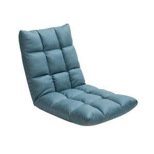 SOGA Green Lounge Floor Recliner Adjustable Gaming Sofa Bed Foldable Indoor Outdoor Backrest Seat Home Office Decor
