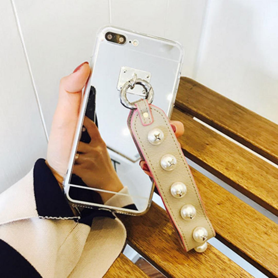 Luxury Fashionable Durable Silver Mirror Back iPhone Case 6s, 6s Plus, 7, 7Plus