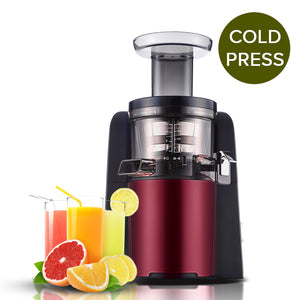 SOGA Cold Press Slow Juicer Fruit Vegetable Mixer Extractor Processor Red
