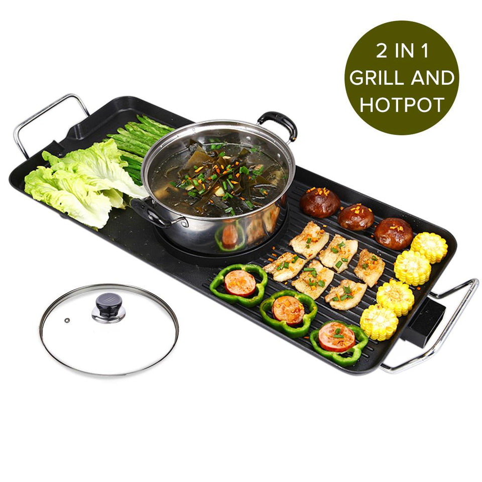 SOGA Electric Steamboat Asian Hot Pot Soup Maker Fondue Teppanyaki Hot –  buyinaus