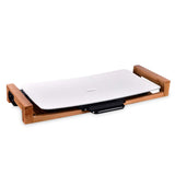 SOGA Electric Ceramic BBQ Grill Non-stick Surface Hot Plate for Indoor & Outdoor White