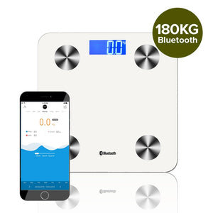 SOGA Wireless Bluetooth Digital Body Fat Scale Bathroom Health Analyser Weight White