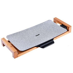 SOGA Electric Ceramic BBQ Grill Non-stick Surface Hot Plate for Indoor & Outdoor Stone
