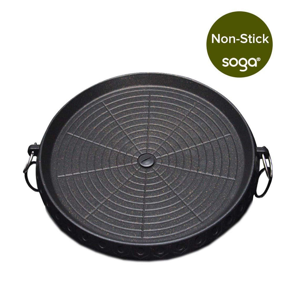 Portable Korean BBQ Butane Gas Stove Stone Grill Plate Non Stick