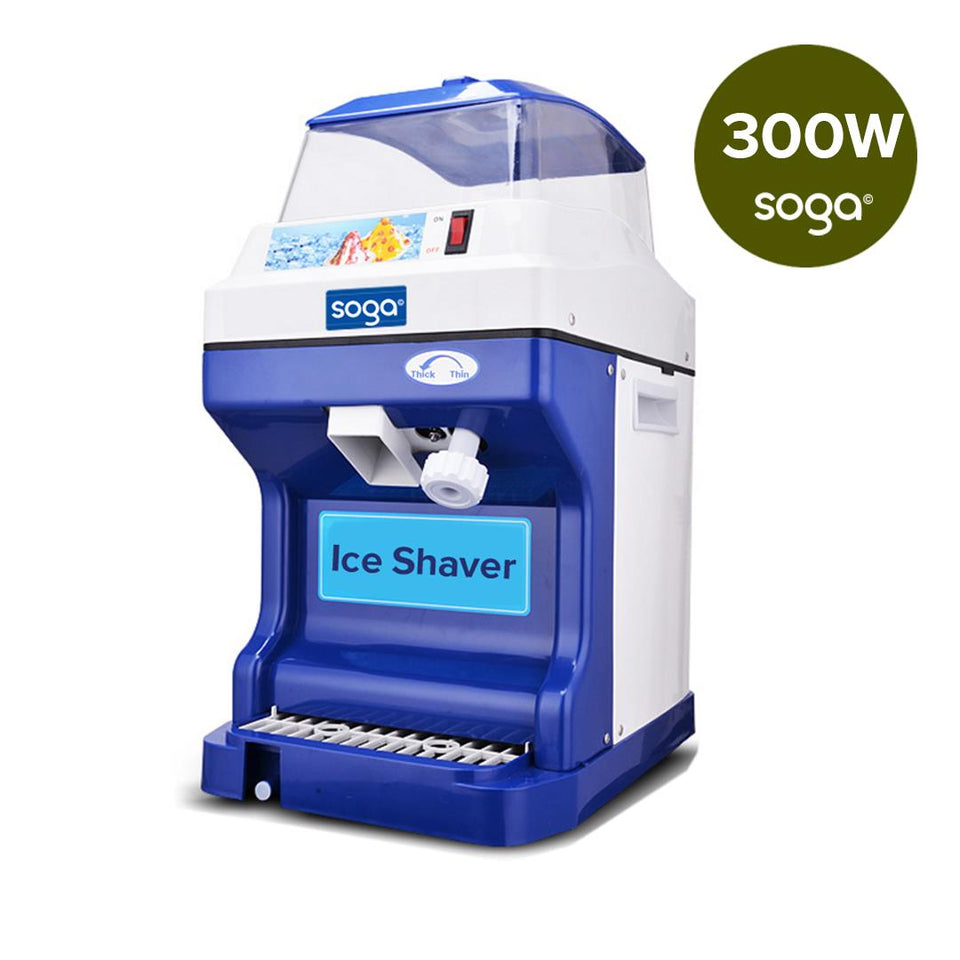 SOGA Commercial Ice Shaver Ice Crusher Slicer Smoothie Maker Machine 180KG/h